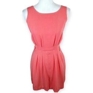 FOREVER 21 CORAL ROMPER SZ.M EUC.